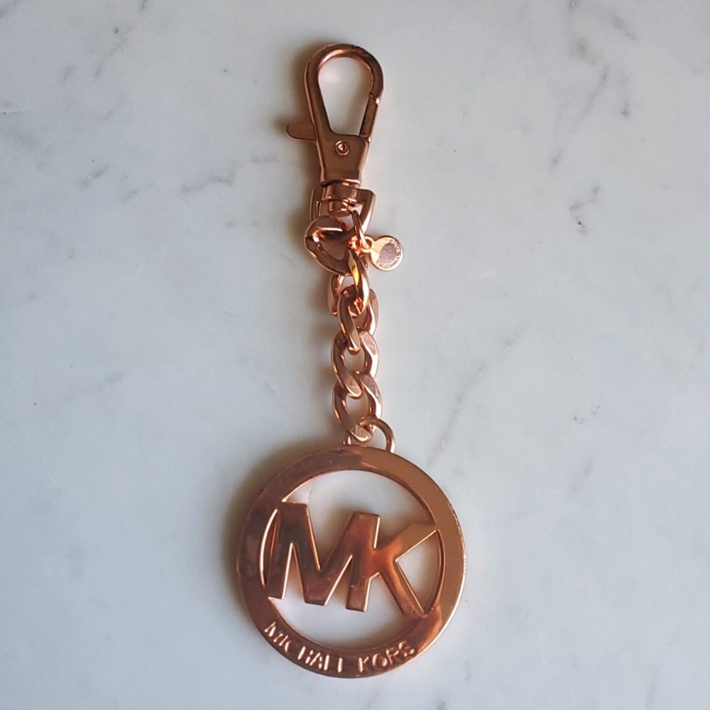 MK Michael Kors Rose Gold Keychain KeyFob